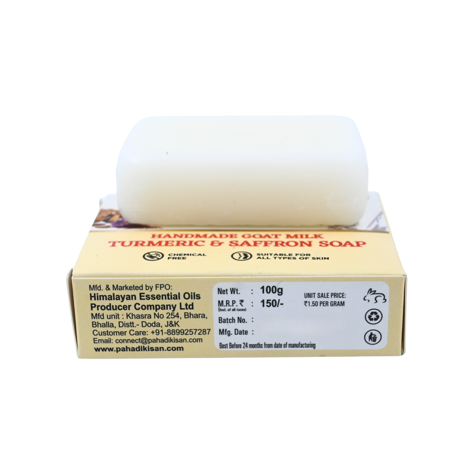 Turmeric & Saffron Goat Milk Soap - Image 4